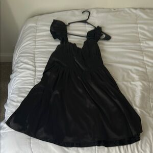 Altar'd State Black Sleeveless Sundress Sweetheart Neckline